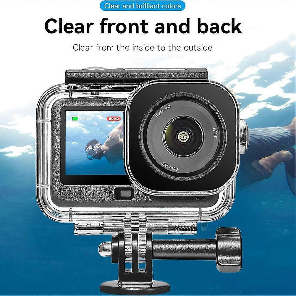 For Action6 Action Camera Waterproof Case Supports 60M Deep Diving Snorkeling