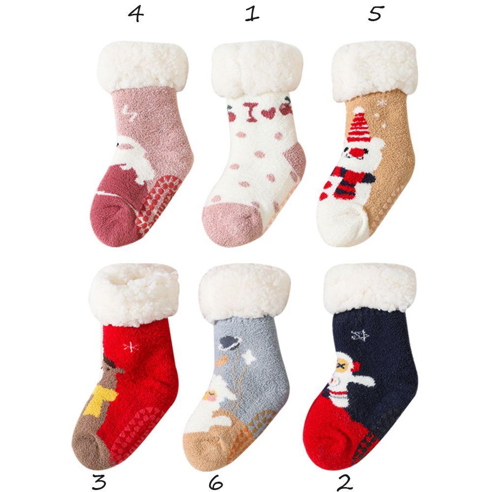 Cotton Cartoon Floor Shoes Lamb Velvet Sock Autumn Winter Socks Baby Socks Children's Floor Socks