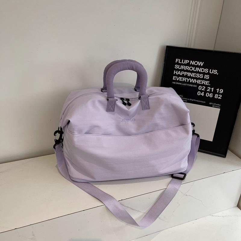 

Korean-Style Expandable Waterproof Travel and Gym Bag - Lightweight, Large Capacity, Portable (2025 New) фіолетовий