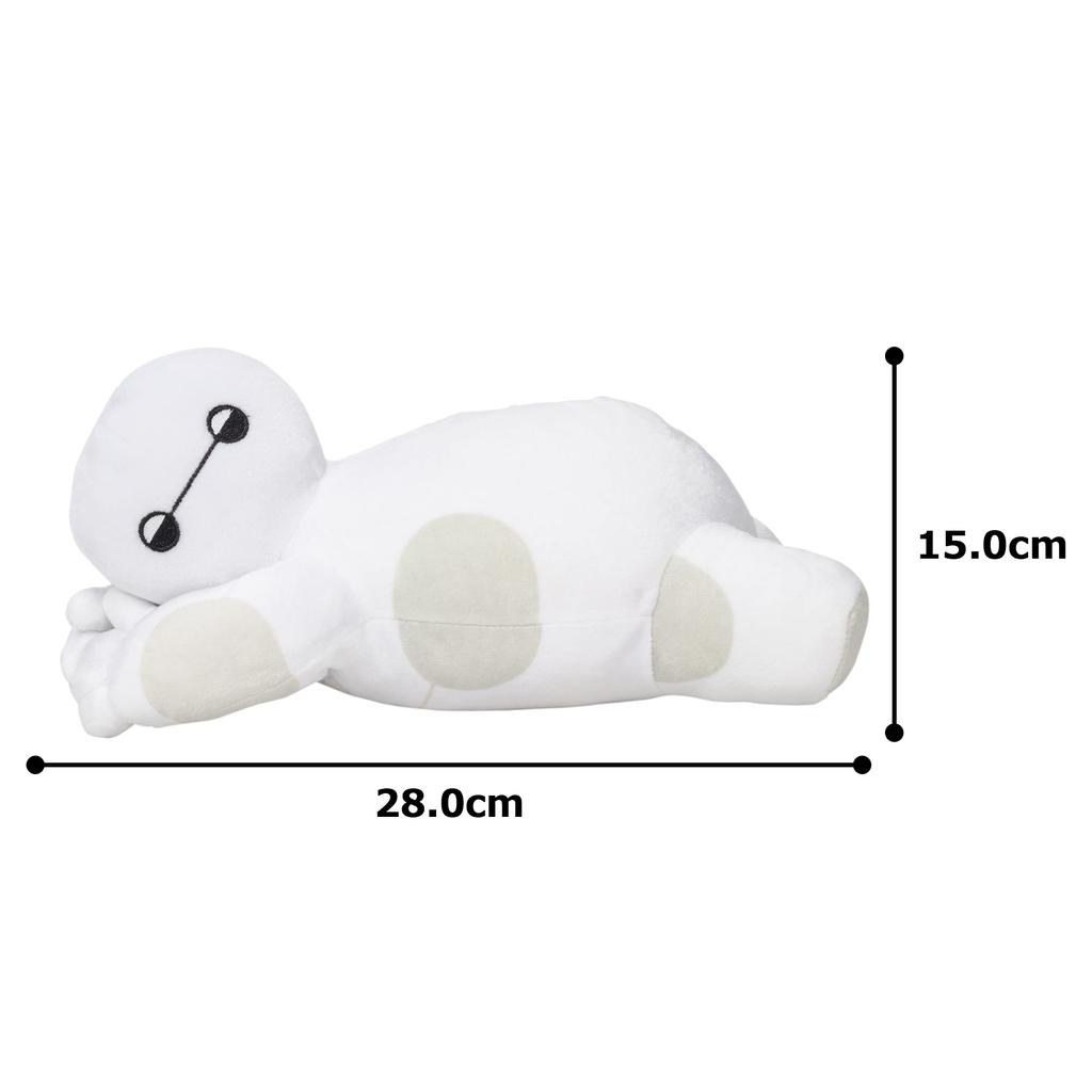 MORIPiLO Baymax Body Pillow, Disney Sleeping Pillow (S), Approx. 30cm, Skin-Friendly Micro Fabric, Large Plush Toy, White, Disney, Morishita Pillows