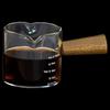 Espresso Measuring Shot Glass with Wooden Handle