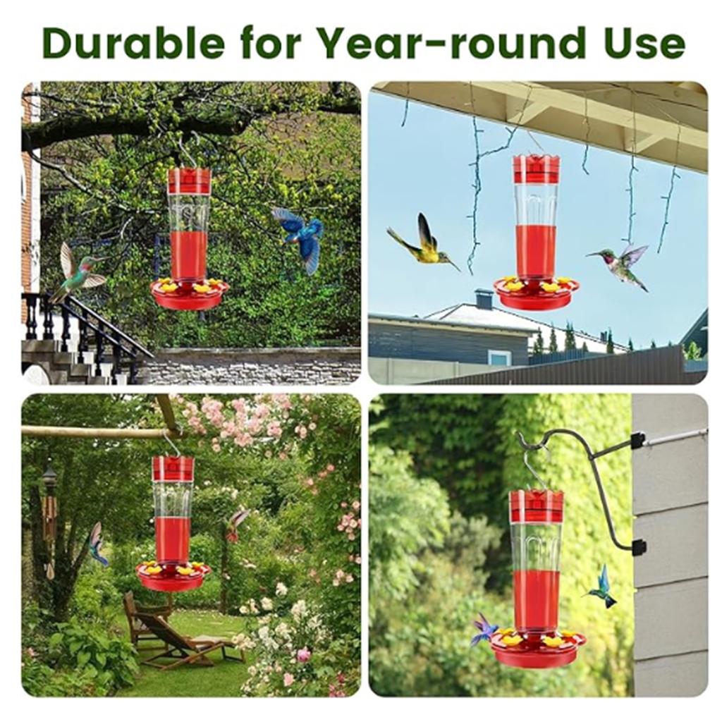 Beautiful Bird Water Feeder Outdoor Garden Yard Hummingbird Water Feeder with 5 Mouth Outdoor Hanging Garden