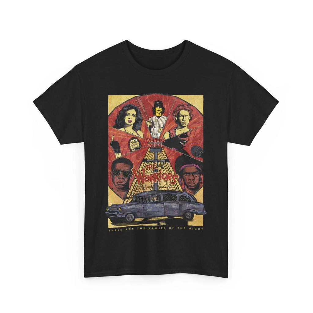 The Warriors 1979 Movie 100% Cotton T-shirt Mens Tees Top Unisex Heavy Cotton Tee