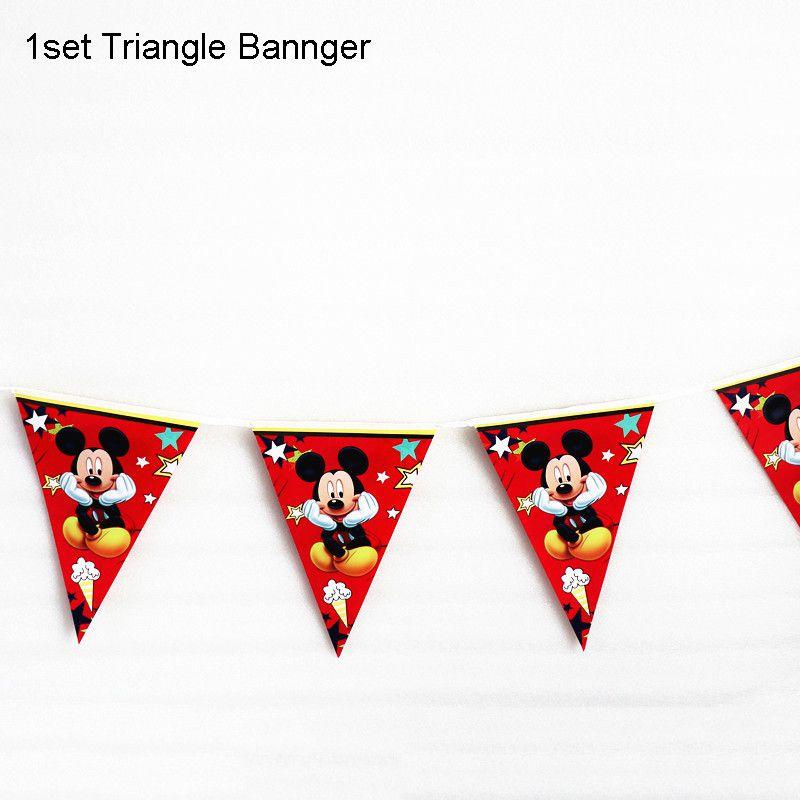 Theme Mouse Cartoon Party Supplies Decoration Red Birthday Party Decor