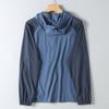 Export Surplus Outdoor Lightweight Breathable Summer Hooded Color-Block Ice Silk Sun Protection Skin Jacket