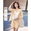 Demana Lightweight Lyocell Hooded Shirt & Shorts Set