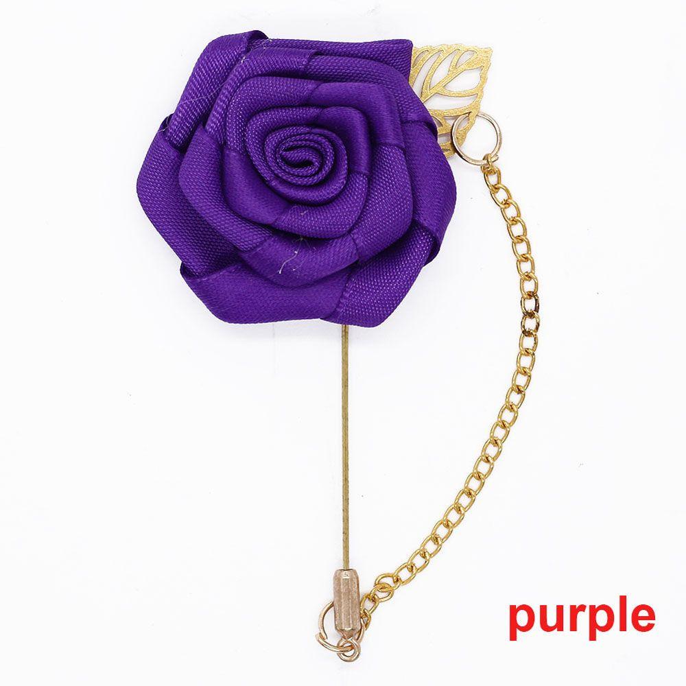 Groom Boutonniere Corsage Lapel Pin Simple Roses Brooch Pins Fashion Accessories Brooches Jewelry