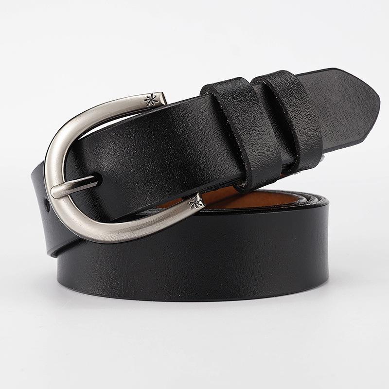 Leather Genuine Womens Waist Belt Alloy Buckle Everyday Casual Decoration Wear