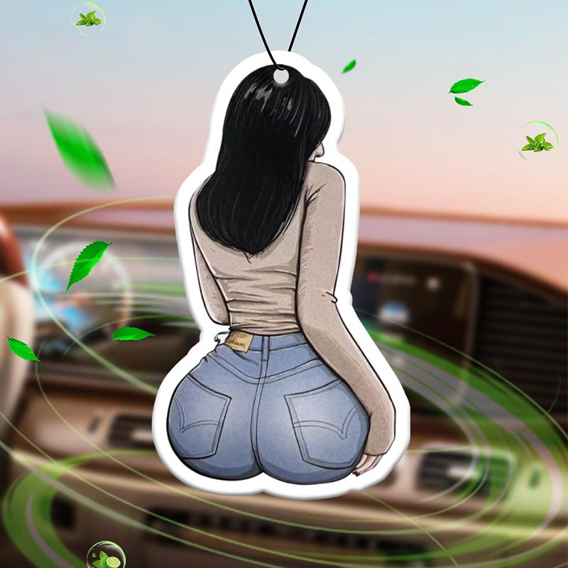Mysterious Girl Intercontinental Hotel (Hotel Fragrance) Car Air Freshener | Rearview Mirror Hanger & Dual-Purpose Air Vent Clip | Natural