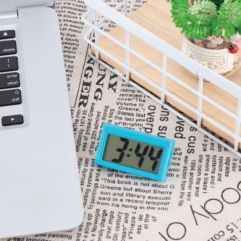 Portable Electronic LCD Screen Digital Clock Calendar Table Clock Mini
