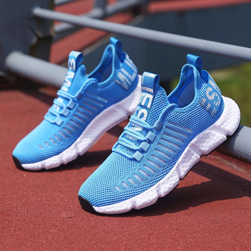 Fashion Shoes Woman Outdoor Training Lightweight Sports Soft Sole Comfortable Lace Up Mesh Casual Shoes Large Breathable Sports Shoes