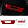 Sticker For Renault Clio VI 2026 2027 2028 Real Soft Carbon Fiber  LHD RHD Car USB Socket Panel Interior Trim Accessories