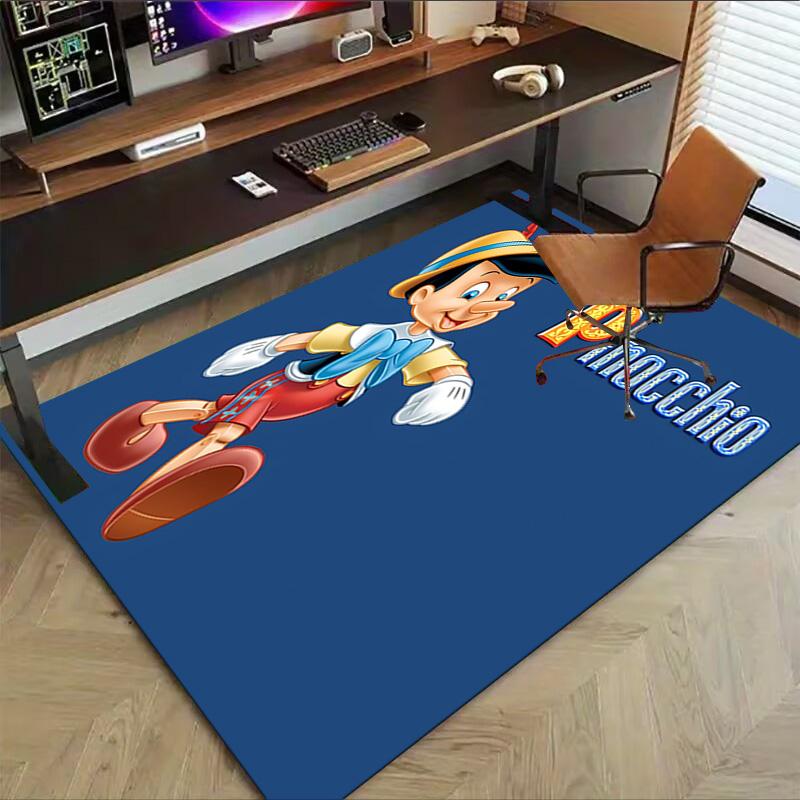 Pinocchio'S Jolly Adventure Carpet For Playroom Bedroom Living Room Sofa Home Decorkids Game Area Rug Nonslip Floor Mat