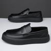 Fashion 2025 Men's Eco-Friendly Leather Casual Shoes New Fashion Streetwear Sneakers Non-Slip Sole & Memory Foam Insole for Daily Wear