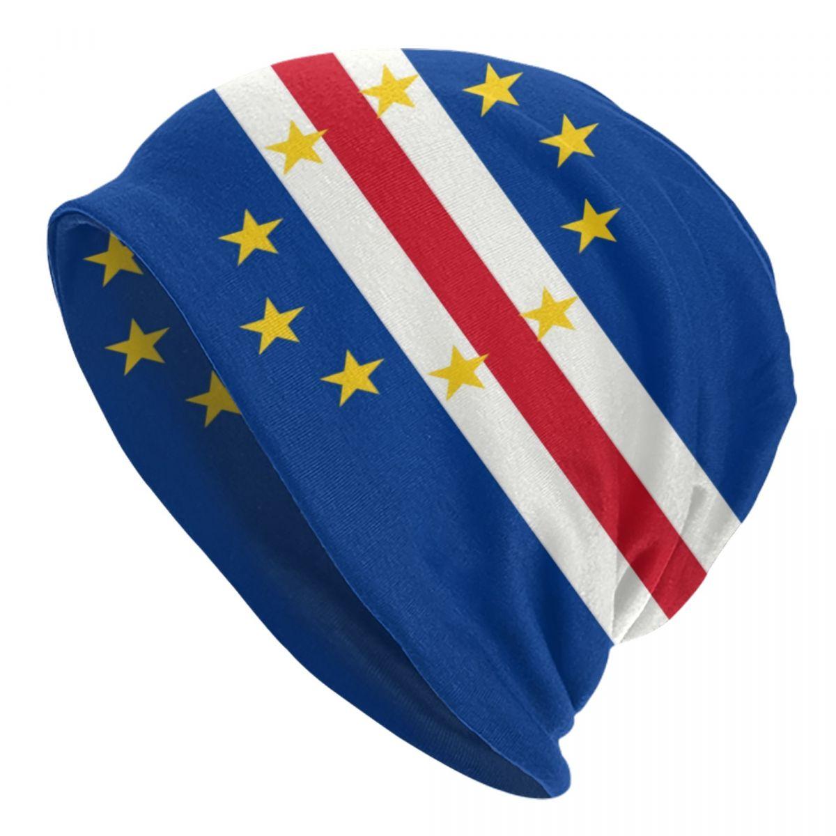 Cape Verde Flag Skullies Beanies Caps Unisex Women Unisex Cool Winter Warm Knitting Hat Adult Bonnet Hats Beanies Cap