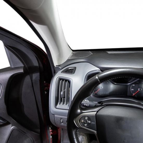 Carbon Fiber For Chevrolet Colorado 2015+ Side Air Vent Outlet Cover Trim Frame