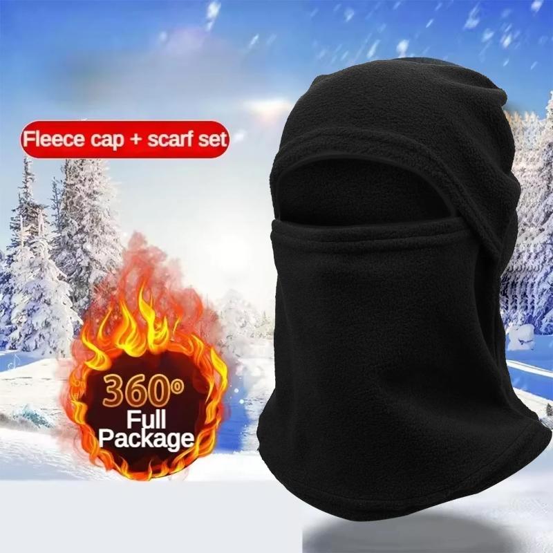 Outdoor Knitted Full Beanies Motorcycle Winter Balaclava Hat Cycling Skiing Sports Hood Caps Keep Warm Unisex Racing Fleece Hats