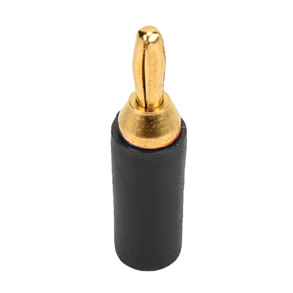 10PCS J.10007 2.5mm Brass Banana Plug Gold Plated Banana Plug Connector Instrument Test PlugBlack