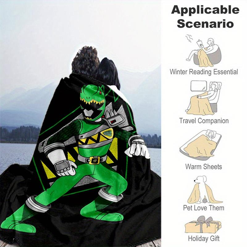 1pcPower Rangers Green Ranger Blanket - Soft Comfortable, Suitable for All Seasons, Perfect Gift for Home BlanketA043043m