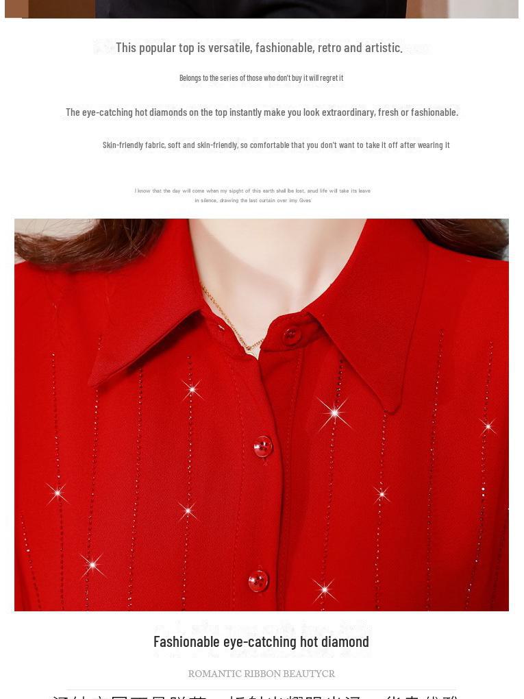 Dámská černá šifonová košile s dlouhým rukávem - Elegantní styl pro rané jaro, podzim a zimu 2023.