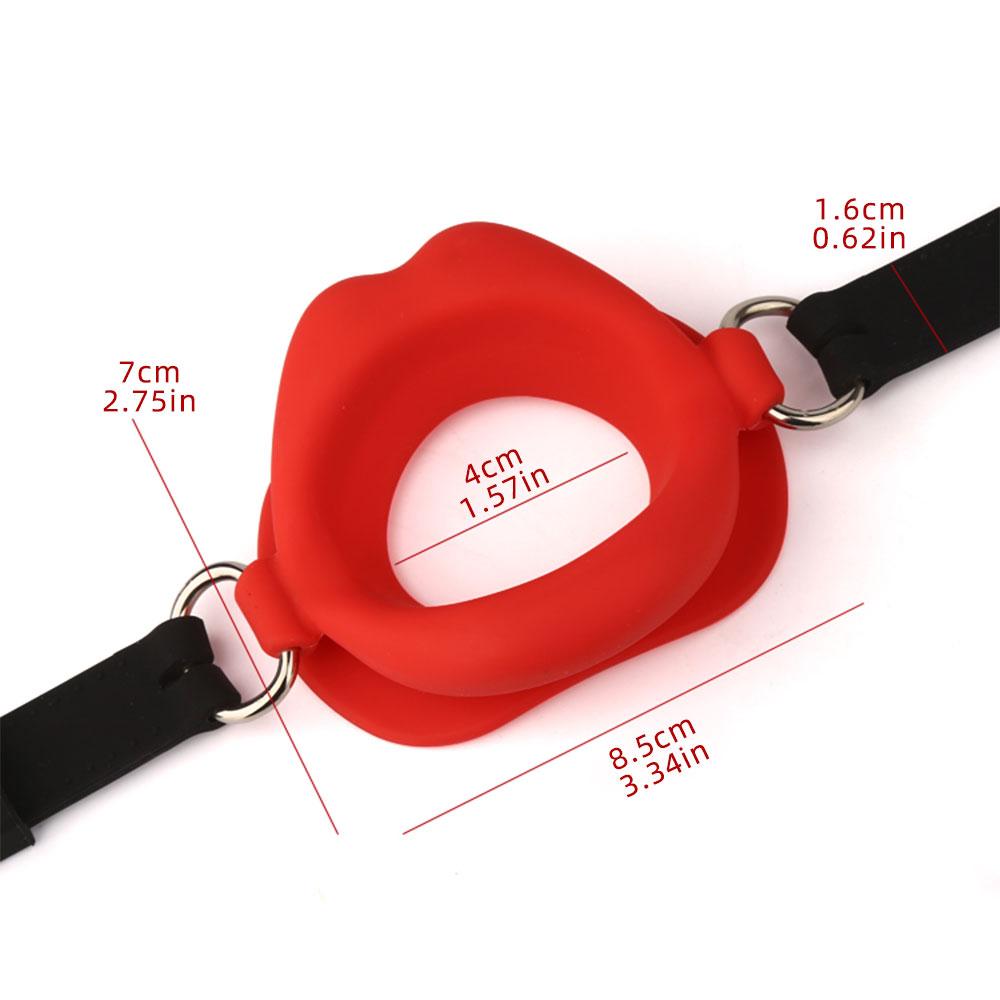 Silicone Oral Fixation Silicone O Ring Mouth Plug Open Gag Toys for Couples Sex Shop BDSMM Bondage Restraint Lips Shape Sex Toys