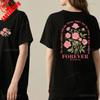 Boho Women T-Shirt Vintage Floral Tshirt Flower Graphic Cotton Tee Trendy Clothes