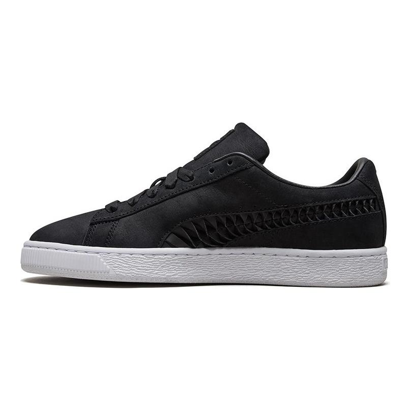 Puma Basket Comfortable Versatile Low-Top Sneakers Women sneakers Black 369318-01