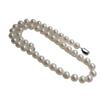 Collar de Perlas de Agua Dulce Naturales 8-9mm Redondas Brillo Fuerte Plata S925 Gargantilla del Día de la Madre con Caja de Regalo
