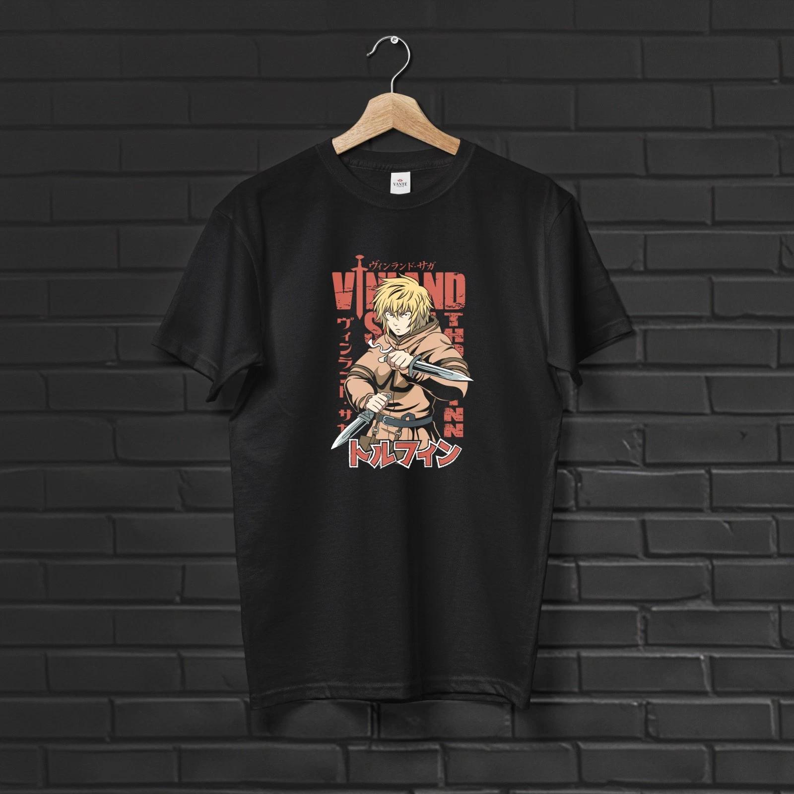Thorfinn Dual Dagger Action Graphic Tee Shirt Men’s Streetwear Adventure Top S