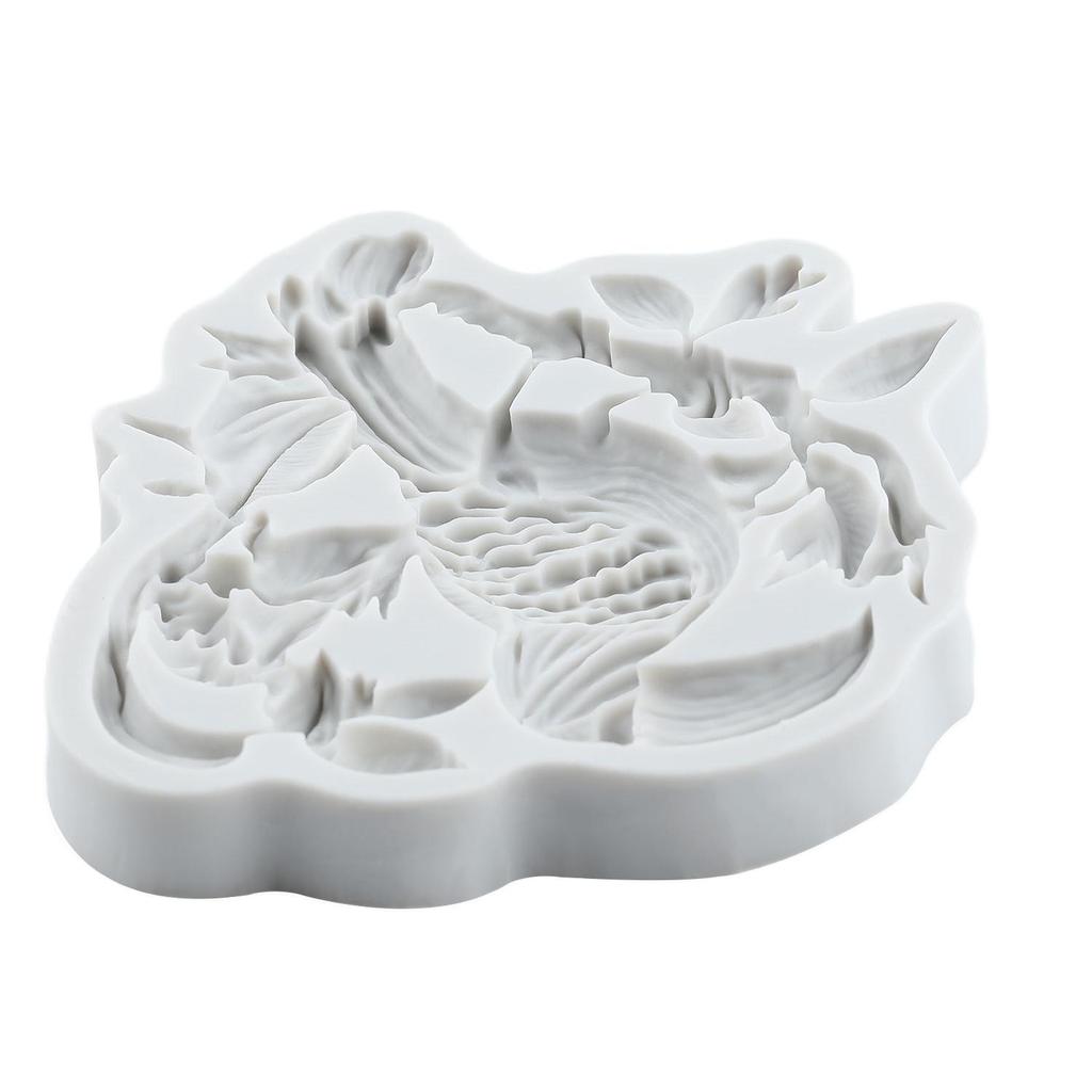 Crow Owl Silicone Molds Bird Tree Branch Fondant Mold Cake Decorating Tools Cupcake Topper Chocolate Candy Craft Gum Paste Polymer Clay