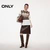 ONLY Women's Argyle Knit Vest & Shirt Set