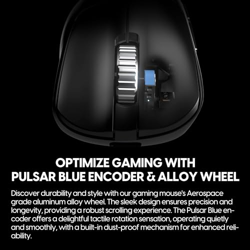 Pulsar Gaming Gears Xlite V3 eS Medium Kabellose Gaming-Maus, ultraleicht, 65 g, 1 ms, 26000 DPI, optischer Sensor, PAW3395, inländisches Originalprodukt