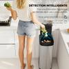 Automatic Kitchen Bin, 50 L, Motion Sensor, Battery, 26.5 x 35.5 x 68 cm, Silver
