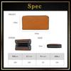 Benetton Men's Long Zipper Wallet, Made with Genuine Italian Vegetable-Tanned Leather, Features a Luxury Design, Large Capacity, Softness, Stylish Des