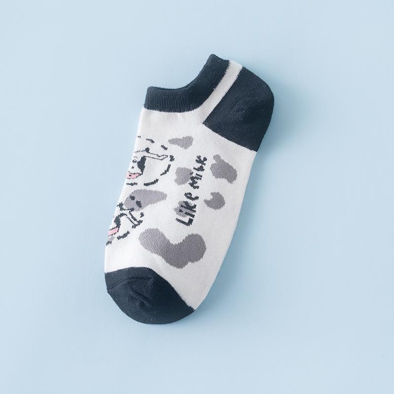 Japanese Cartoon Cotton Socks - Unisex Spring & Autumn Low-Cut Trendy Streetwear