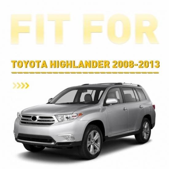 2pcs Front Wiper Side Cowl Extension Cover For Trim Toyota Highlander 08 09-2013