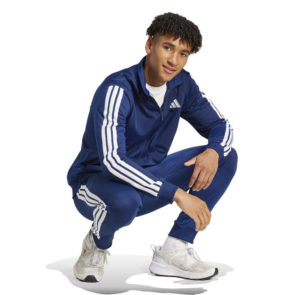 Adidas Tricot Tracksuit Dark Blue Size Small Men's 3-Stripes Set, (KSG43) (JI8859),
