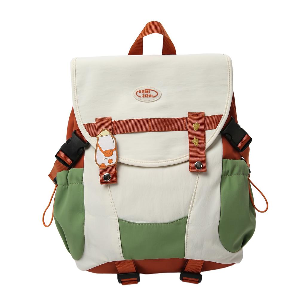 Schoolbag Japanese ins refueling duck backpack bag female student large capacity schoolbag campus backpack outdoor travel backpack male