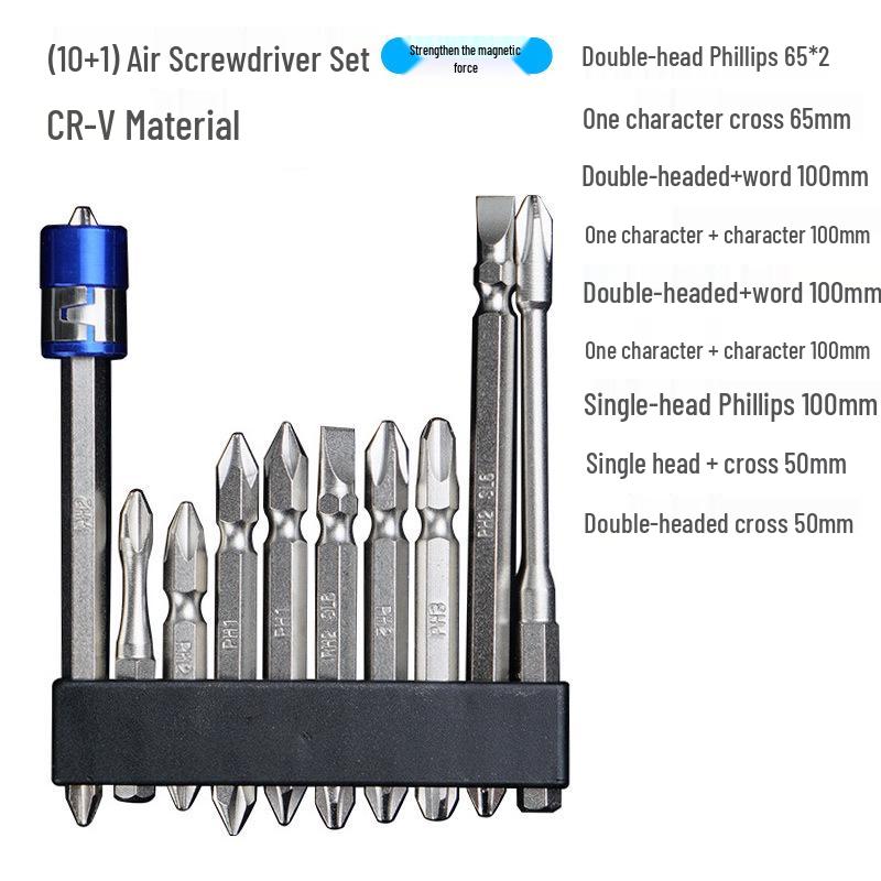 Magnetic Double-Head Phillips Electric Screwdriver Bit Extension for Hand Drill