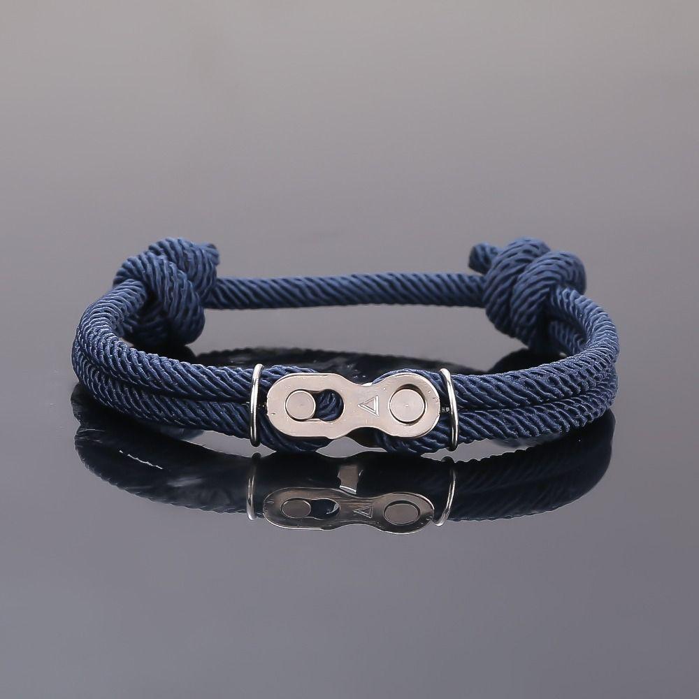 Multiple Colour Bicycle Chain Bracelet Stainless Steel Men Punk Rock Wristband