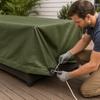 Thick 0.86mm Waterproof Cover Organic Silicone Rainproof Cloth Heavy Duty Cloth Canopy Truck Cover