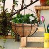 10/12/14 Inch Hanging Basket Liner Round Coconut Liners for Planters 100% Natural Coco Basket Replacement Liner