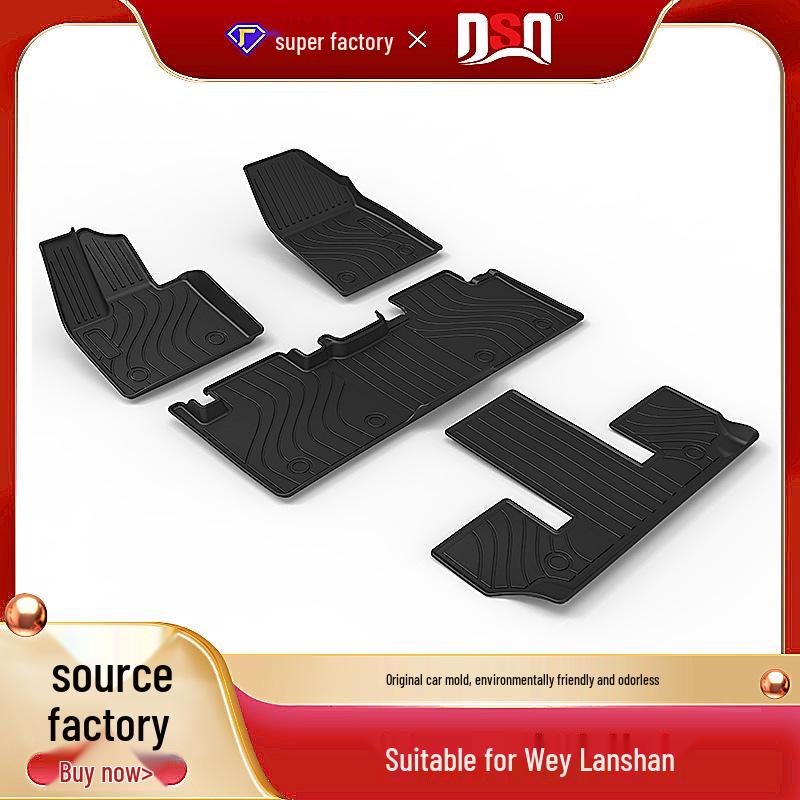Non-Slip TPE Floor Mats for Great Wall Wey Mocha, Lanhill, Macchiato DHT - Wear-Resistant Custom Car Mats