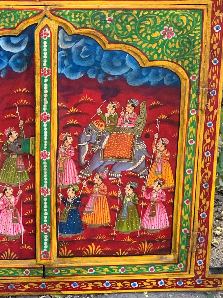 Handcrafted Wooden Jharokha: Indian Heritage Carved Window Wall Decor