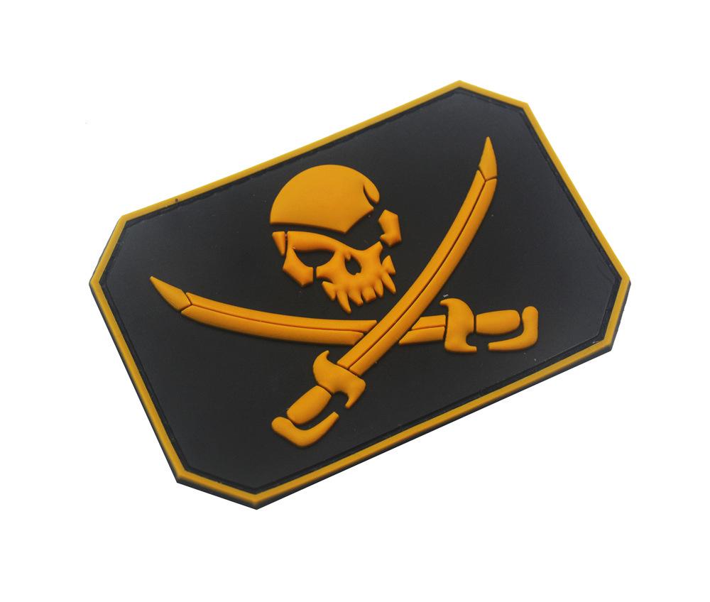 Insignia de Pegatina de Brazalete Mágico de Calavera Pirata de PVC