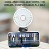 Portable Handheld Mini Fan Foldable Neck Hanging Fans 5 Speed USB Rechargeable Fan with Phone Stand and Display Screen 1800mAh