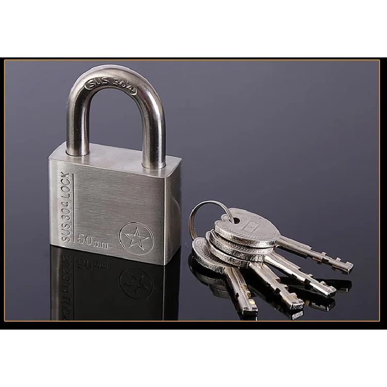 Factory Outlets Stainless Steel 304 Outdoor Padlock Waterproof Anti-rust Anti-theft Corrosion-resistant Ocean Ships Outdoor