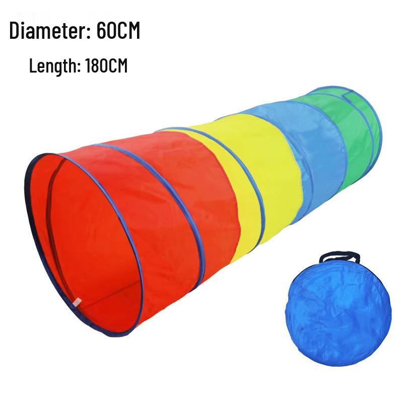 Sunshine Rainbow Children's Crawling Tunnel - Sensory Integration Training Tent for Infants and Toddlers