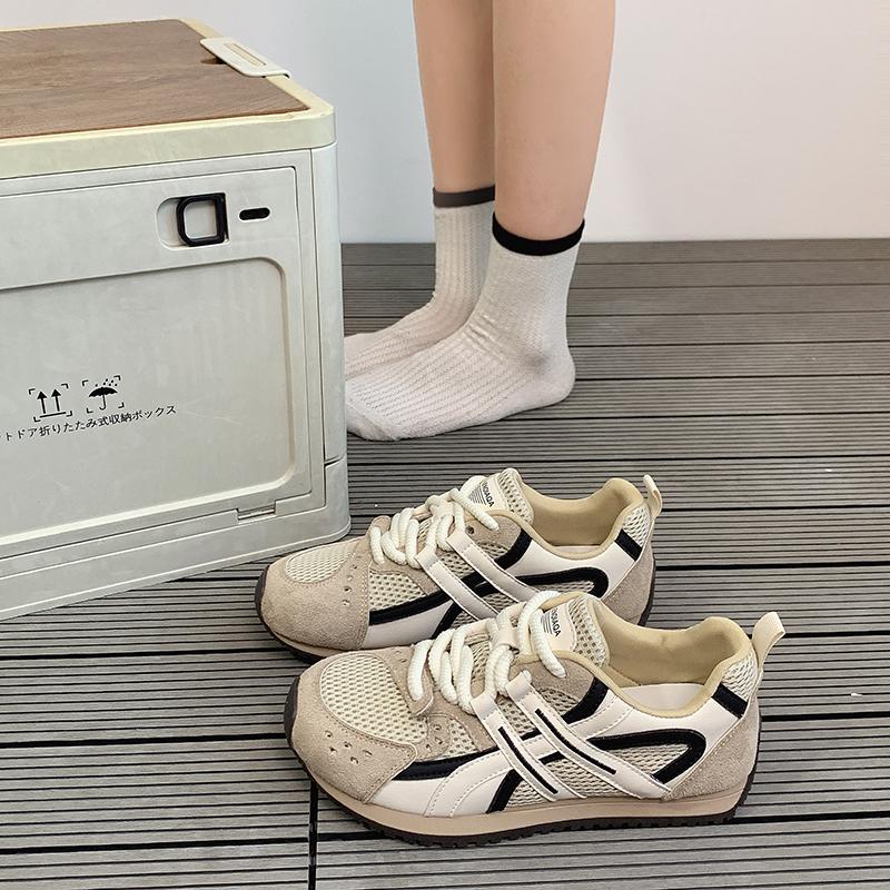 

Fashion New Fashion Men s and Women s Running Basketball Shoes Couple Retro Casual Shoes Classic Sneakers 35 бежевый