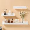 No-Drill Wall-Mounted Bathroom Shelf & Storage Rack for Toiletries and Jewelry